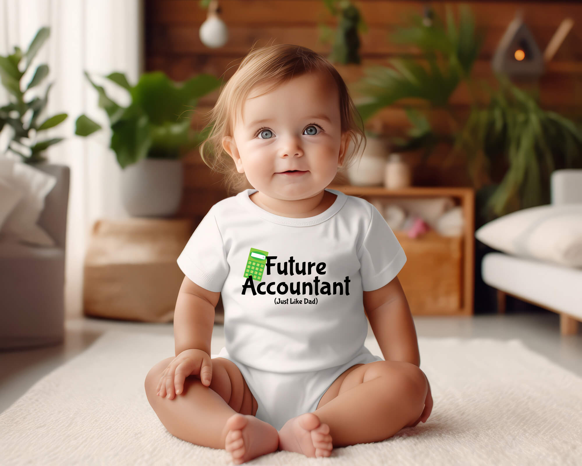Future Accountant Onesie Mockup
