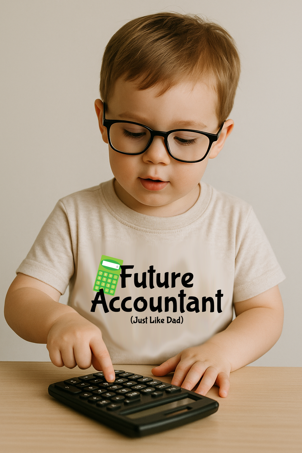 Future Accountant Child Shirt Mockup