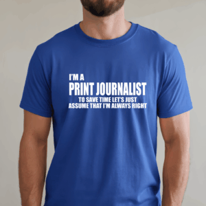 Print Journalist Shirt Mockup