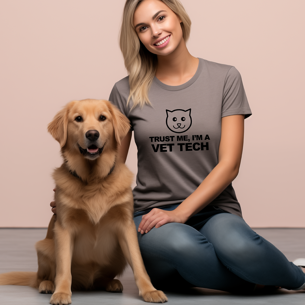 Trust Me, I'm A Vet Tech Shirt Mockup