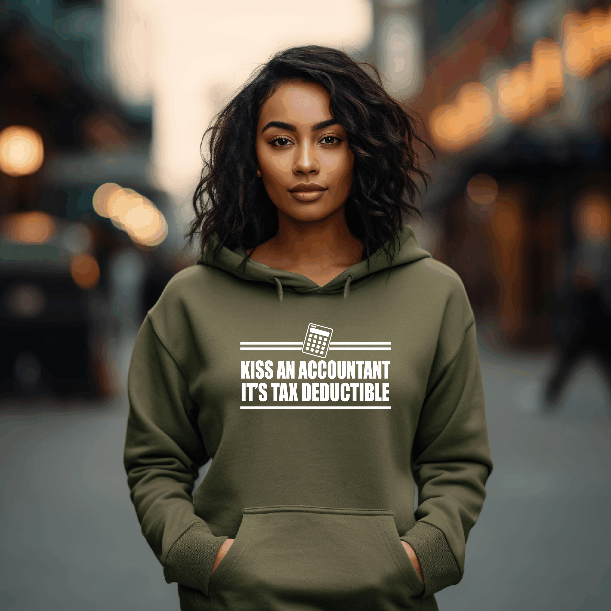 Kiss An Accountant Hoodie Mockup