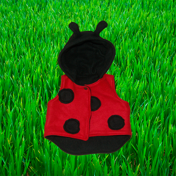 Handmade Ladybug Baby Vest