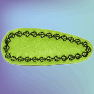 Leaf Felt Covered Hair Clip