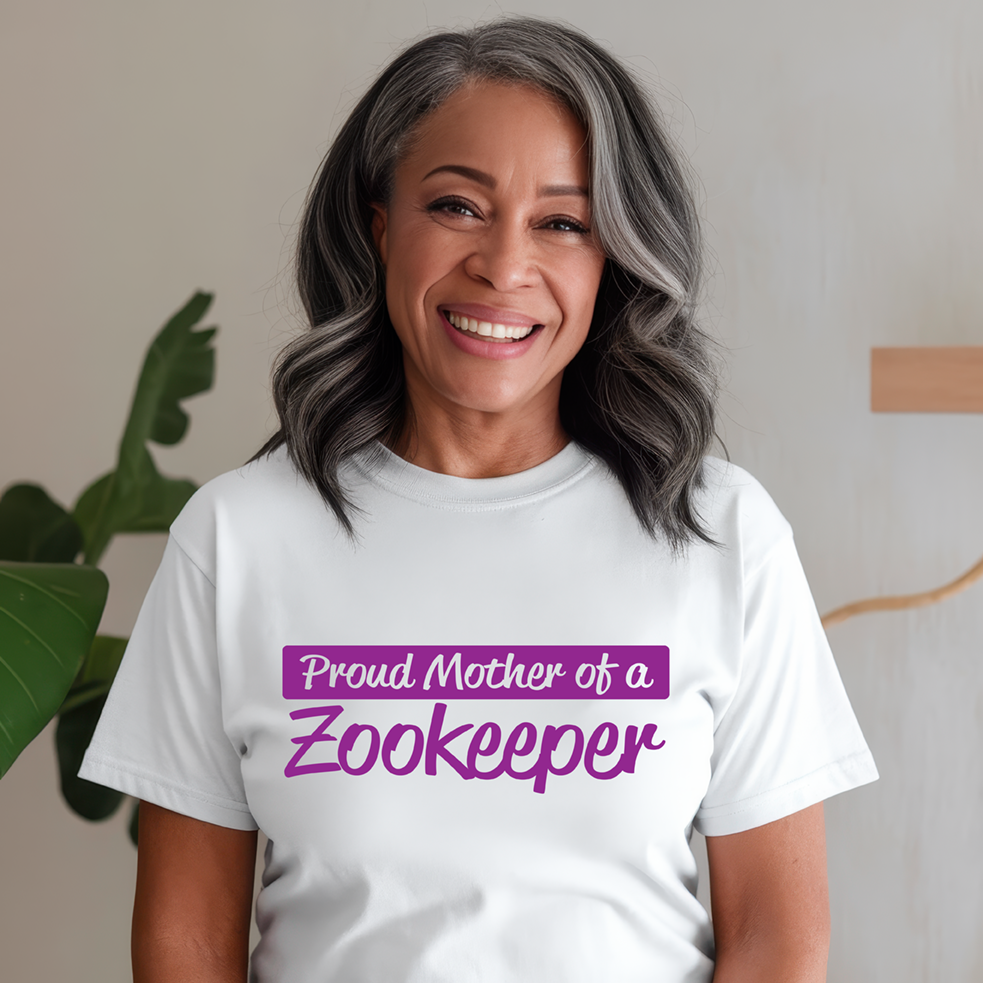 Proud Mom Of A Zookeeper Shirt Mockup