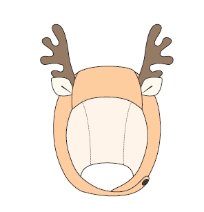 Custom Order Reindeer Bonnet Picture