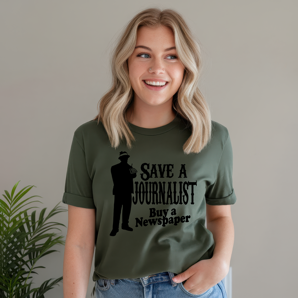 Save A Journalist Shirt Mockup