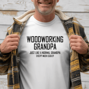 Woodworking Grandpa Shirt Mockup