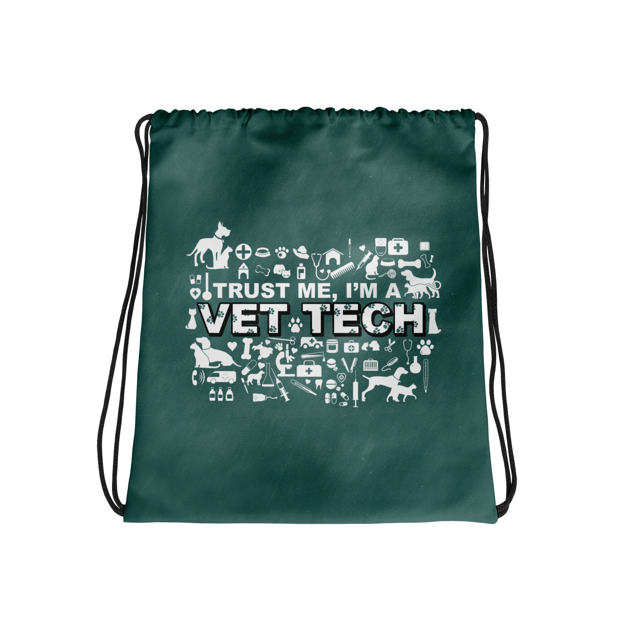 Vet Tech Drawstring Bag Mockup