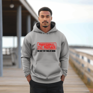 Professional Tax Preparer Hoodie Mockup