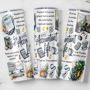 Accountant Life Tumbler Mockup