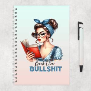 Books Over Bullshit Notebook Mockup