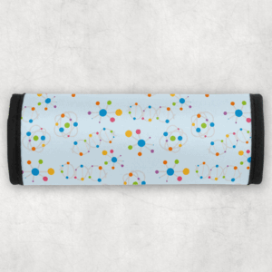 Chemical Structures Pattern Seat Belt Cover Mockup