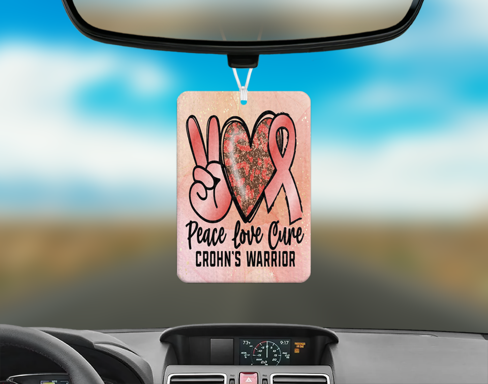Chron's Peace Love Air Freshener Mockup