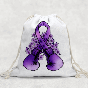 Domestic Violence Fighter Drawstring Bag Mockup