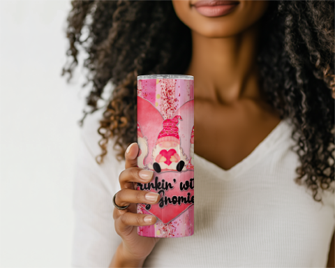 Drinking With My Gnomies Tumbler Mockup