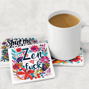 Fuck coaster set mockup