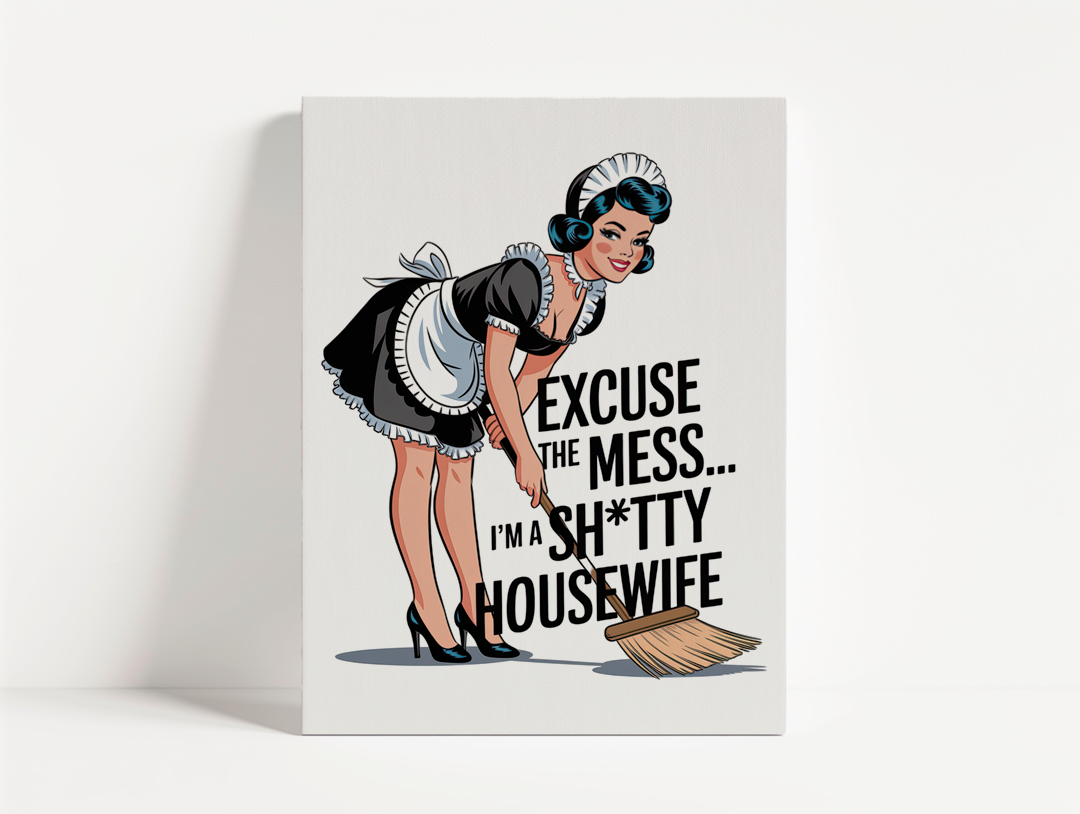 Shitty Housewife Art Print Mockup
