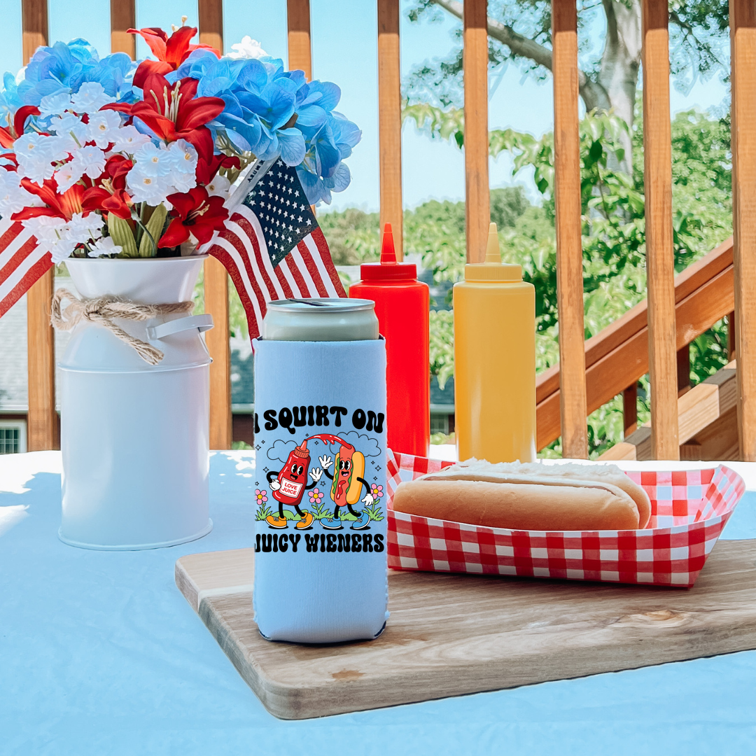 Juicy Wieners Koozie Mockup