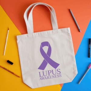 Lupus Awareness Tote Bag Mockup