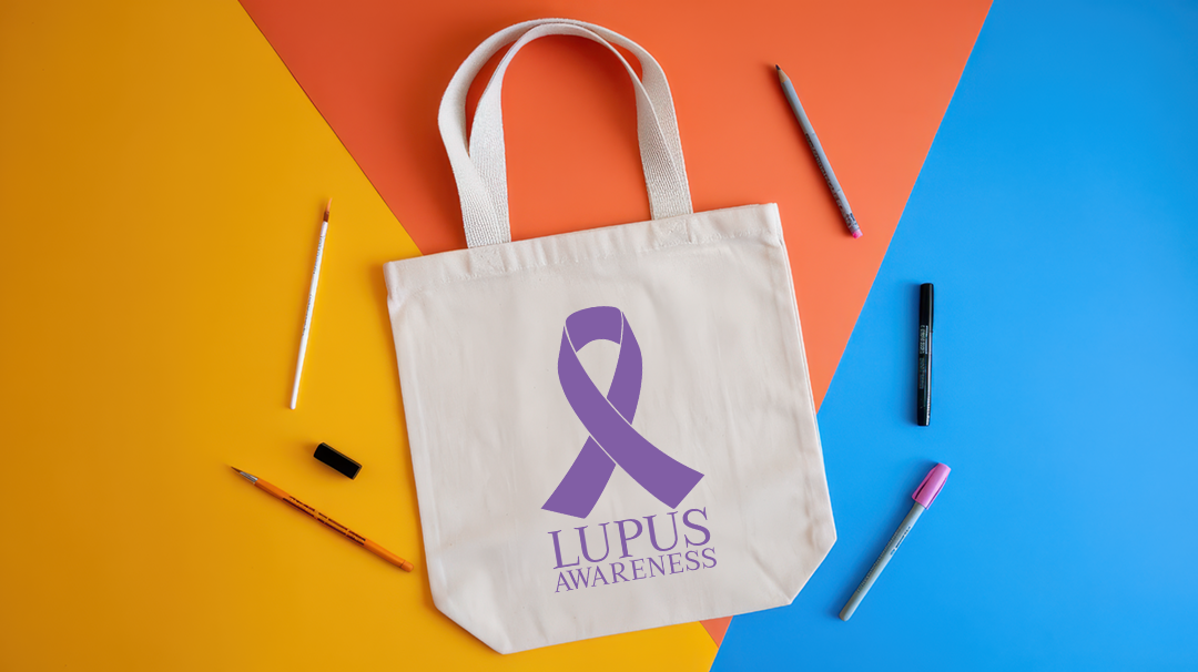 Lupus Awareness Tote Bag Mockup