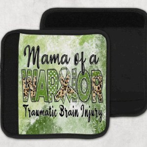 TBI Mama of a Warrior Seat Belt Cover Mockup