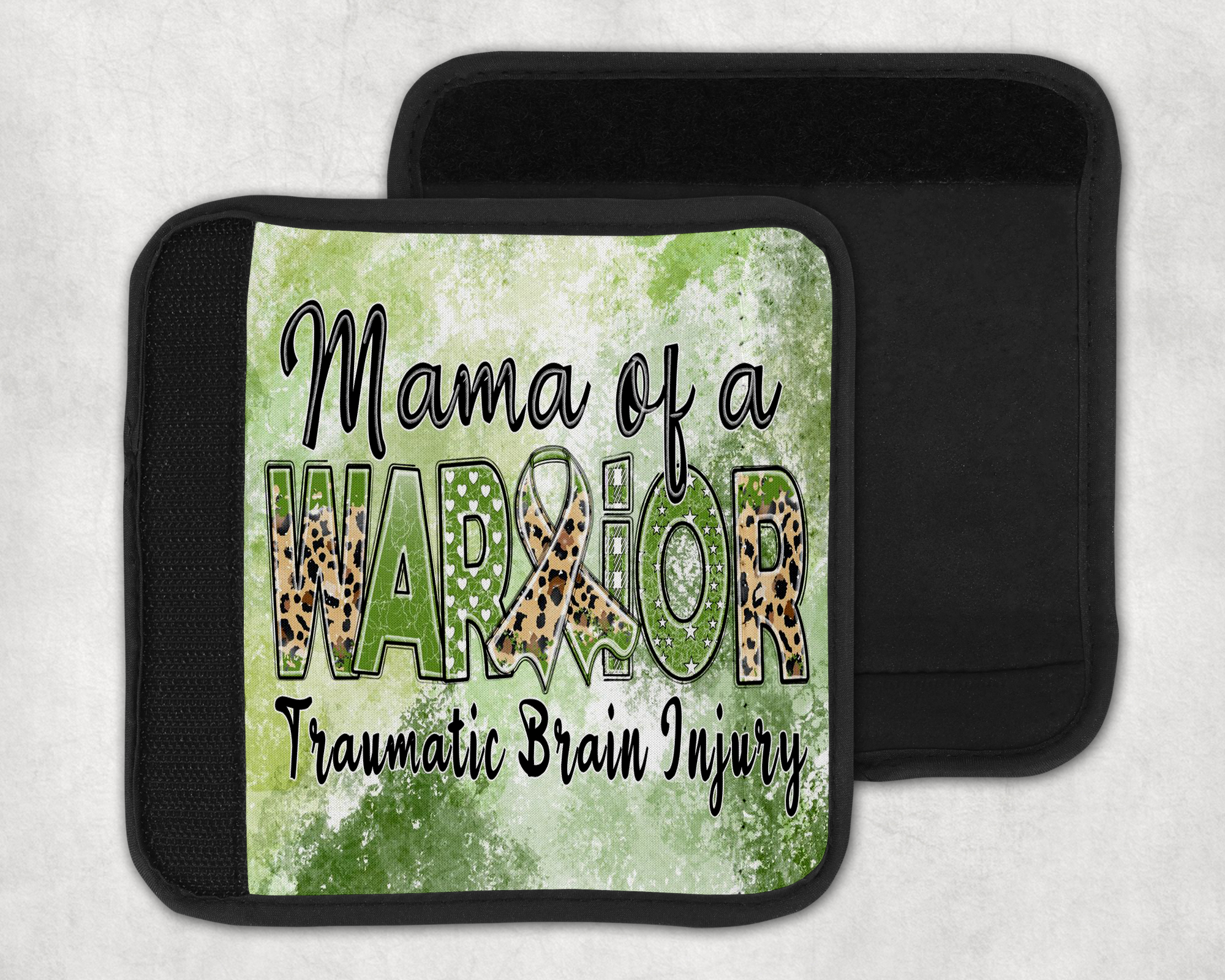 TBI Mama of a Warrior Seat Belt Cover Mockup