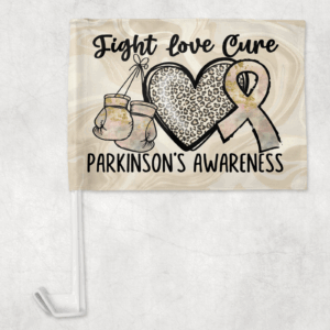 Parkinson's Fight Car Flag Mockup