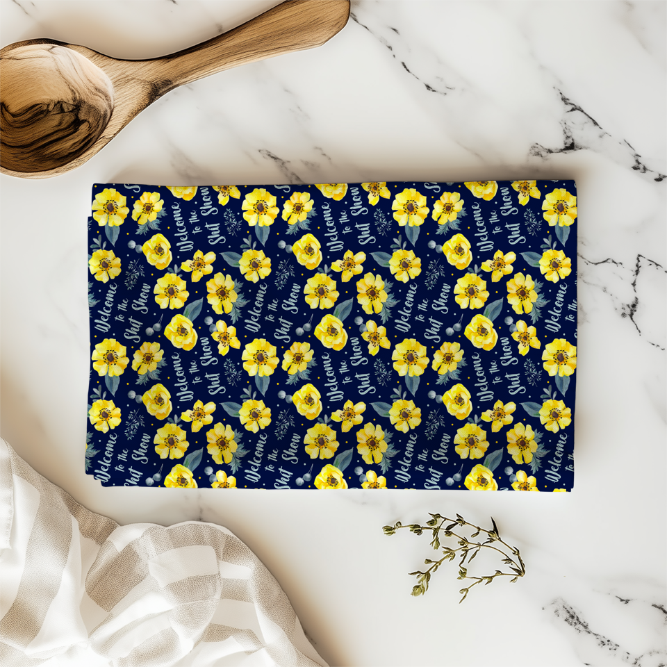 Shit Show Tea Towel Mockup