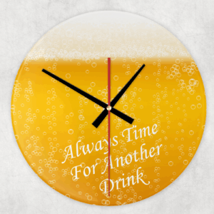 Time For A Drink Clock Mockup