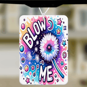 blow me air freshener banner
