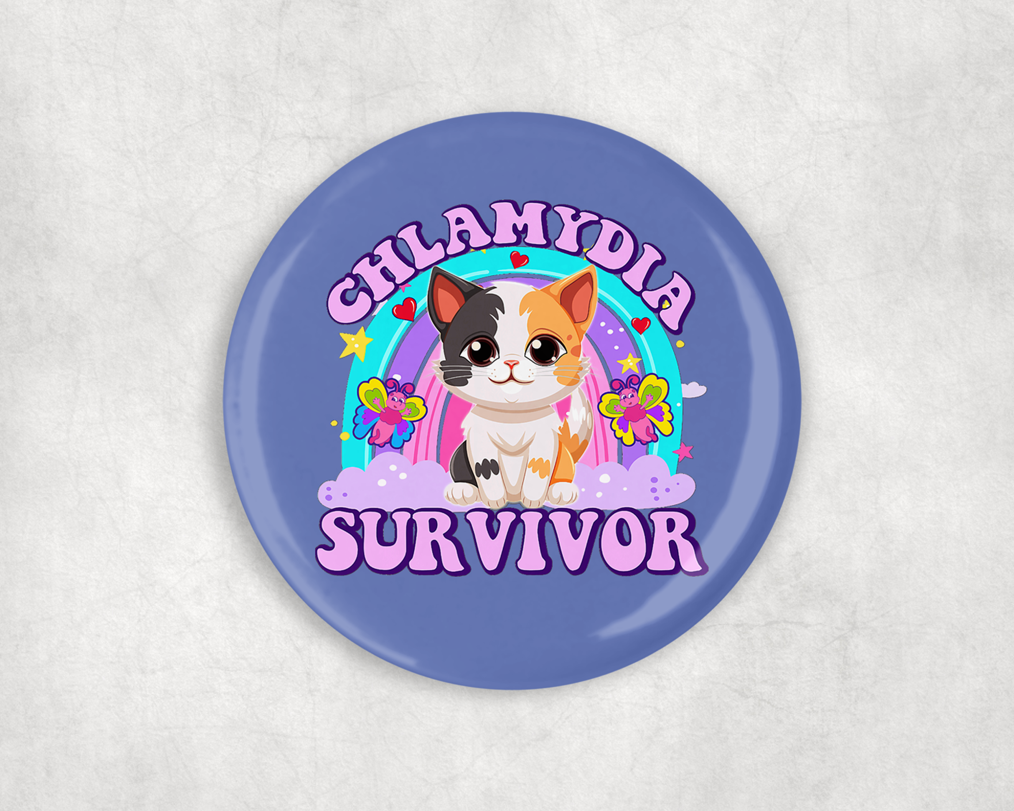 Chlamydia Survivor Button Mockup