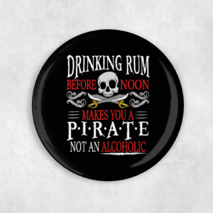 Drinking Rum Button Mockup