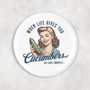 Cucumbers Button Mockup