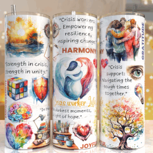 Crisis Worker Life Tumbler Mockup