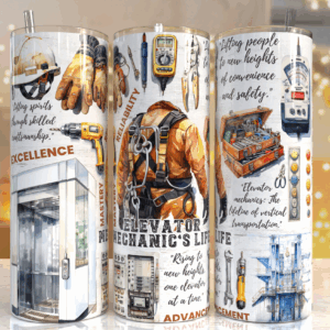 Elevator Mechanic Tumbler Mockup