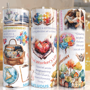 Social Worker Tumbler Mockup