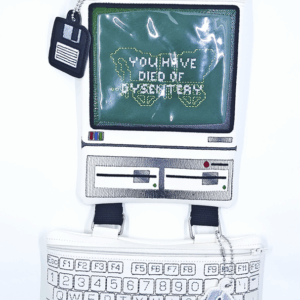 Retro Computer Bag w/Keyboard Bag