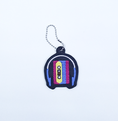 Retro Cassette Player Bag Dangle