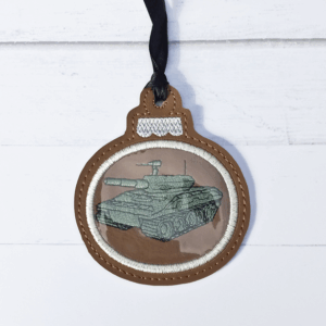 Tank Embroidered Ornament