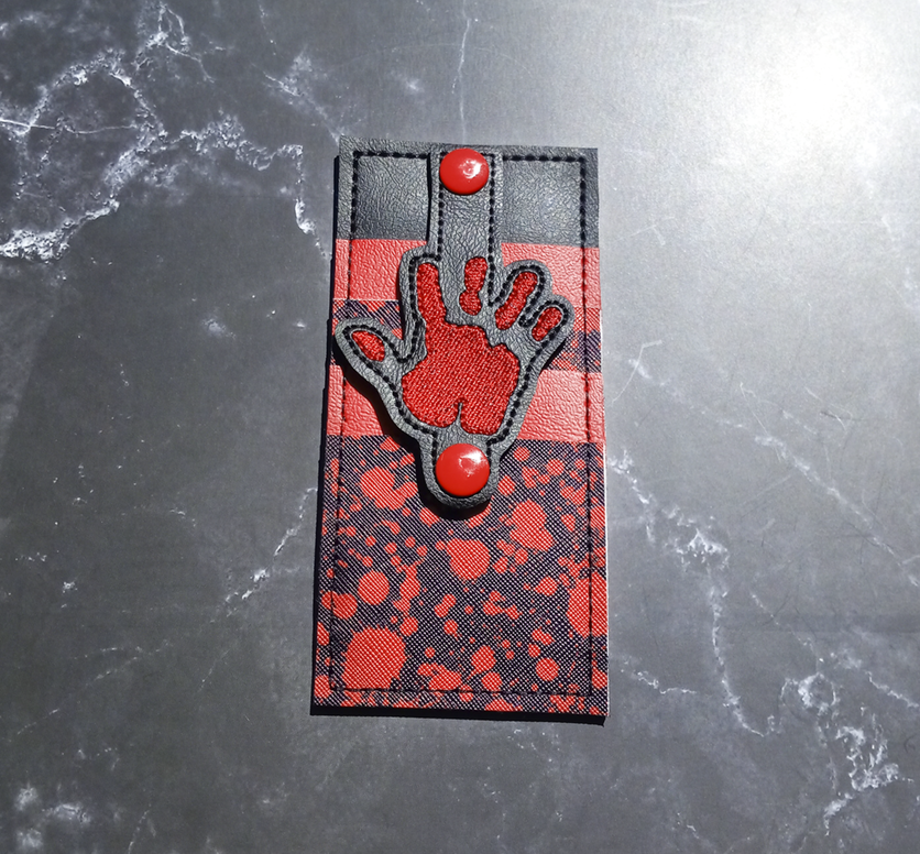 Bloody Handprint Card Wallet
