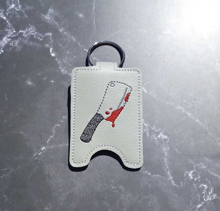 Bloody Cleaver Hand Sanitizer Holder