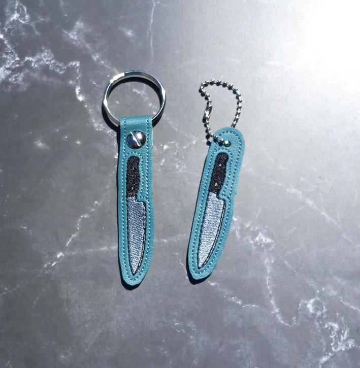Embroidered Knife Fob/ Dangle