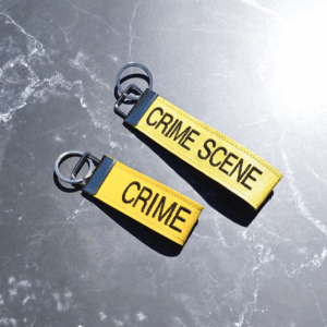 Embroidered Crime Scene Wristlet