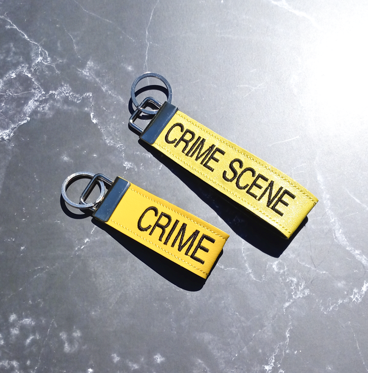 Embroidered Crime Scene Wristlet