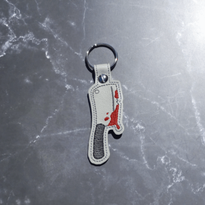 Embroidered Bloody Cleaver Key Fob