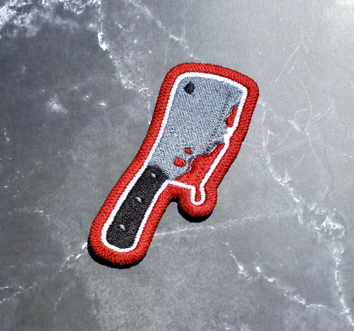 Bloody Cleaver Embroidered Patch