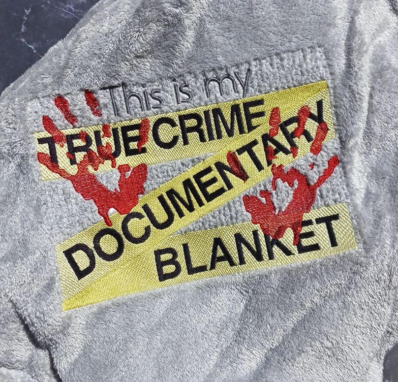 True Crime Documentary Blanket