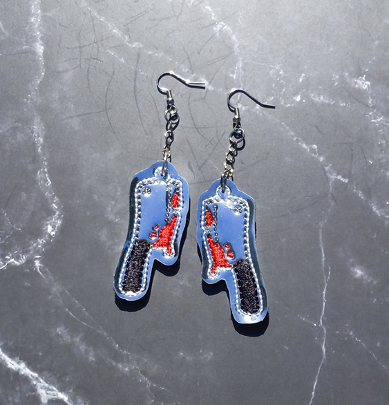 Bloody Cleaver Earrings