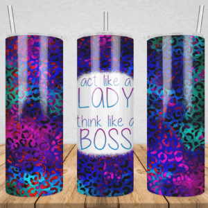 Act Like A Lady Tumbler Mockup