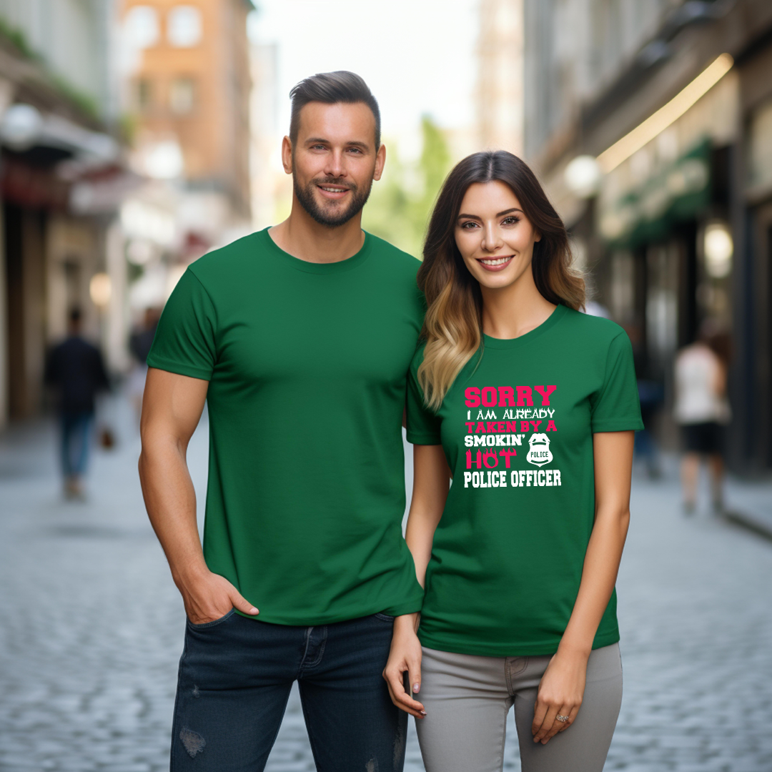 Smokin' Hot Police Officer Shirt Mockup